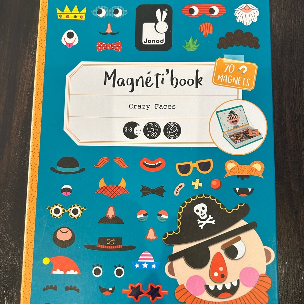Janod • Magneti’Book Boy’s Crazy Faces